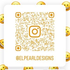 @ELPEARLDESIGNS Instagram QR Code Please follow me on instagram✨